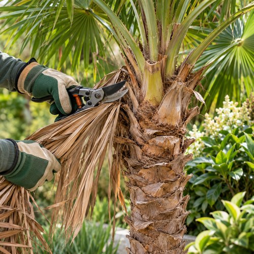Small Palm and Ornamental Tree Cleanup