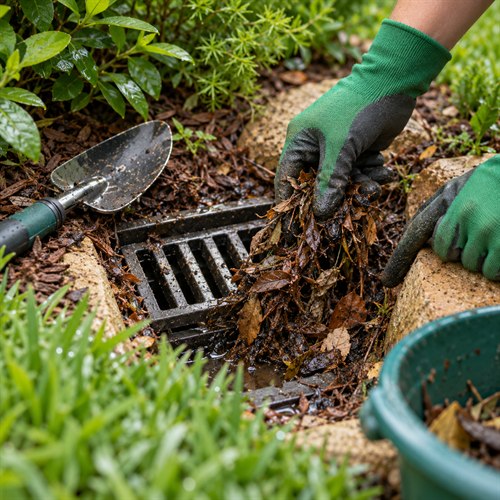 Landscape Drain Clearing