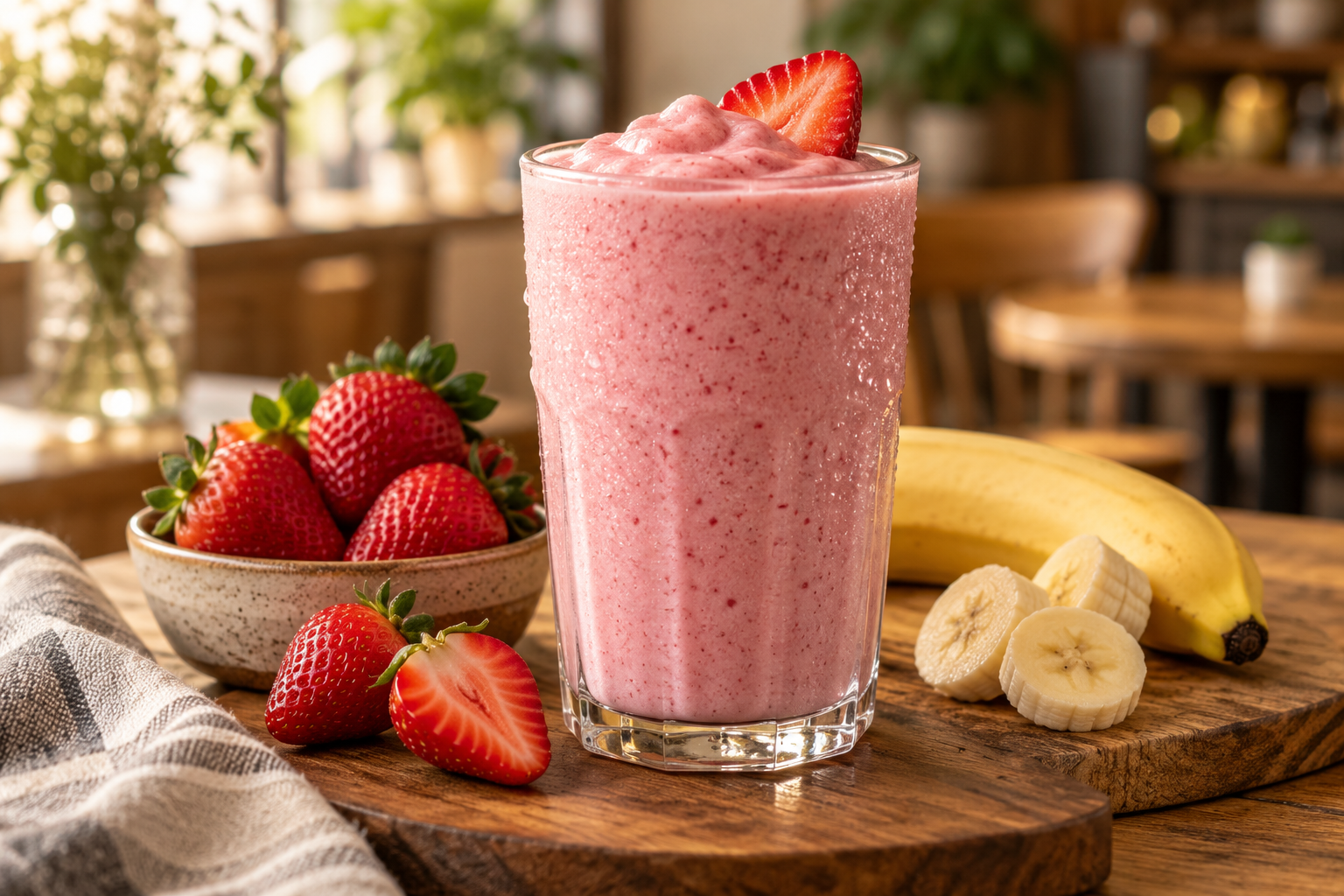Strawberry Banana Smoothie (20 oz)
