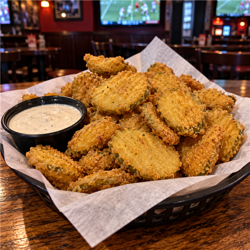 Happy Hour Fried Pickles