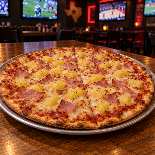 12-Inch Hawaiian Ham & Pineapple Pizza