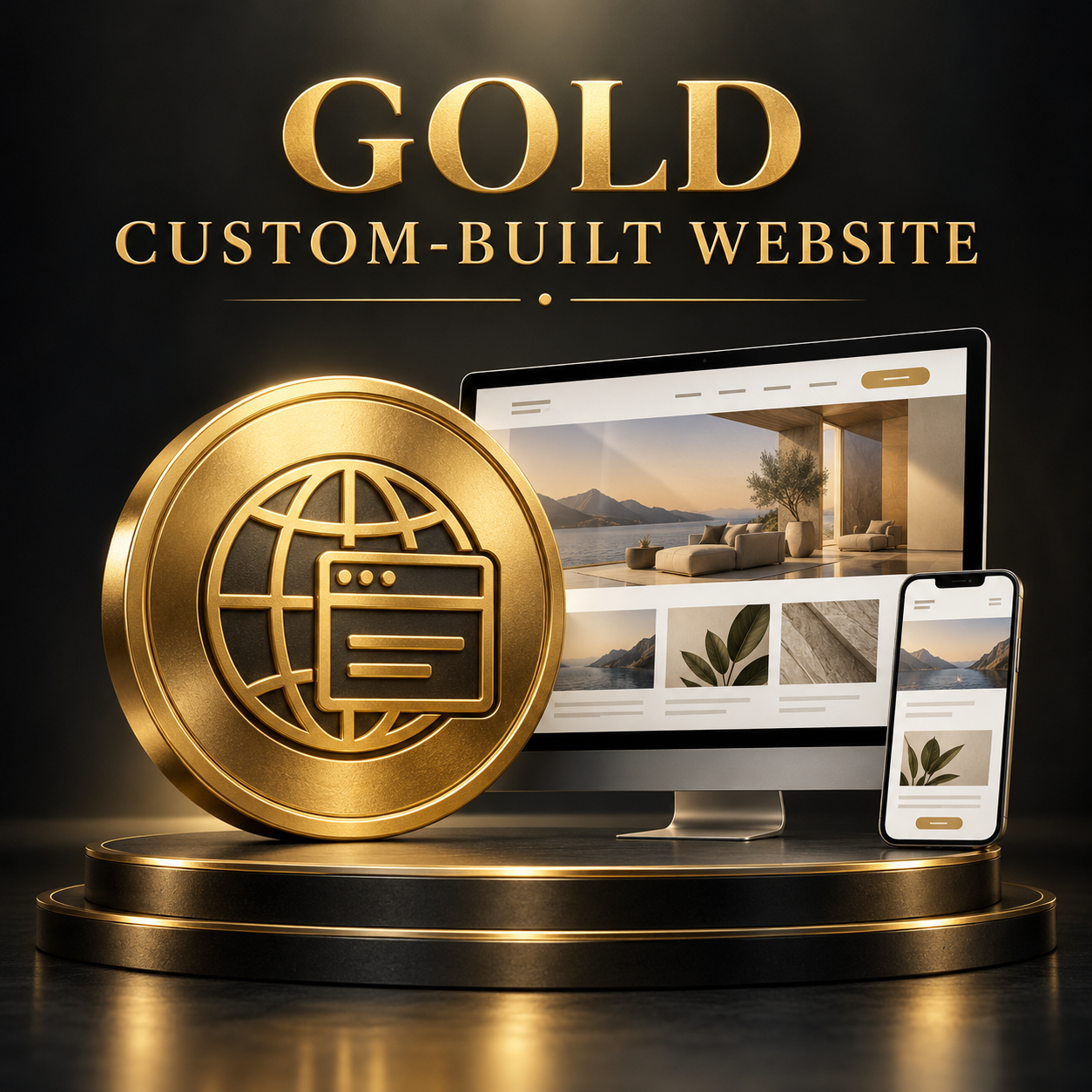 Gold Custom-Built Website