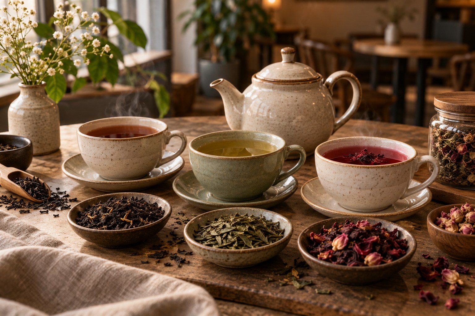 Choose Tea By Mood And Character — illustrative café photography