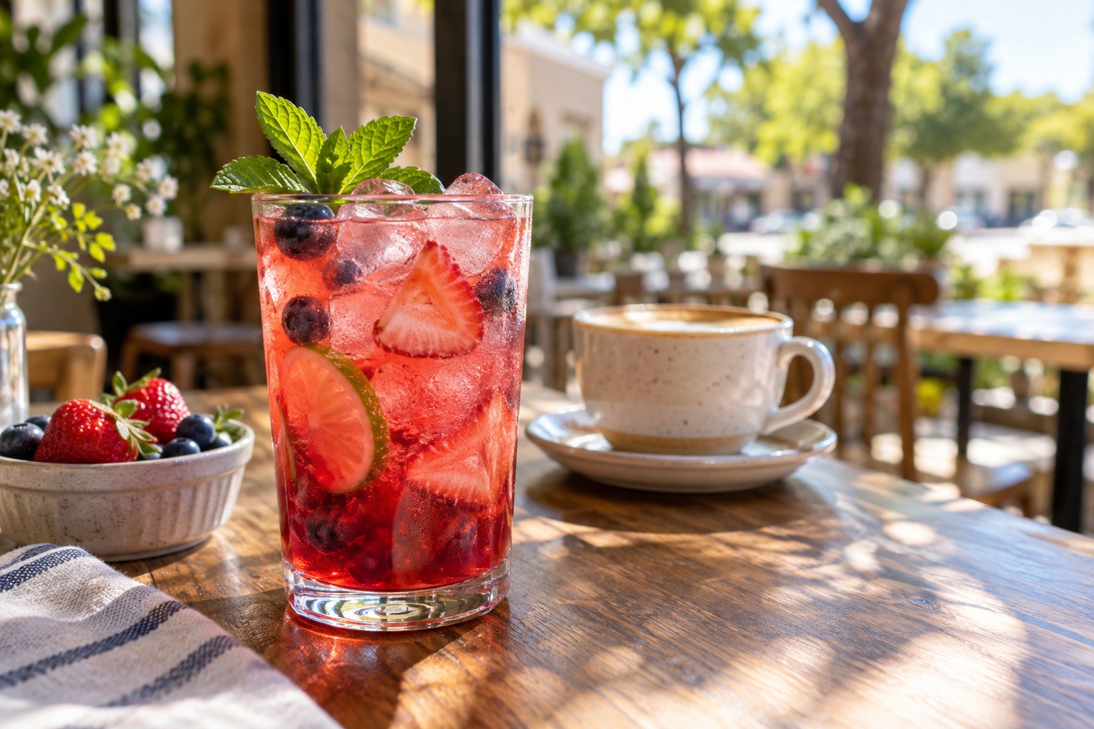 A Bright Alternative To Coffee — illustrative café photography