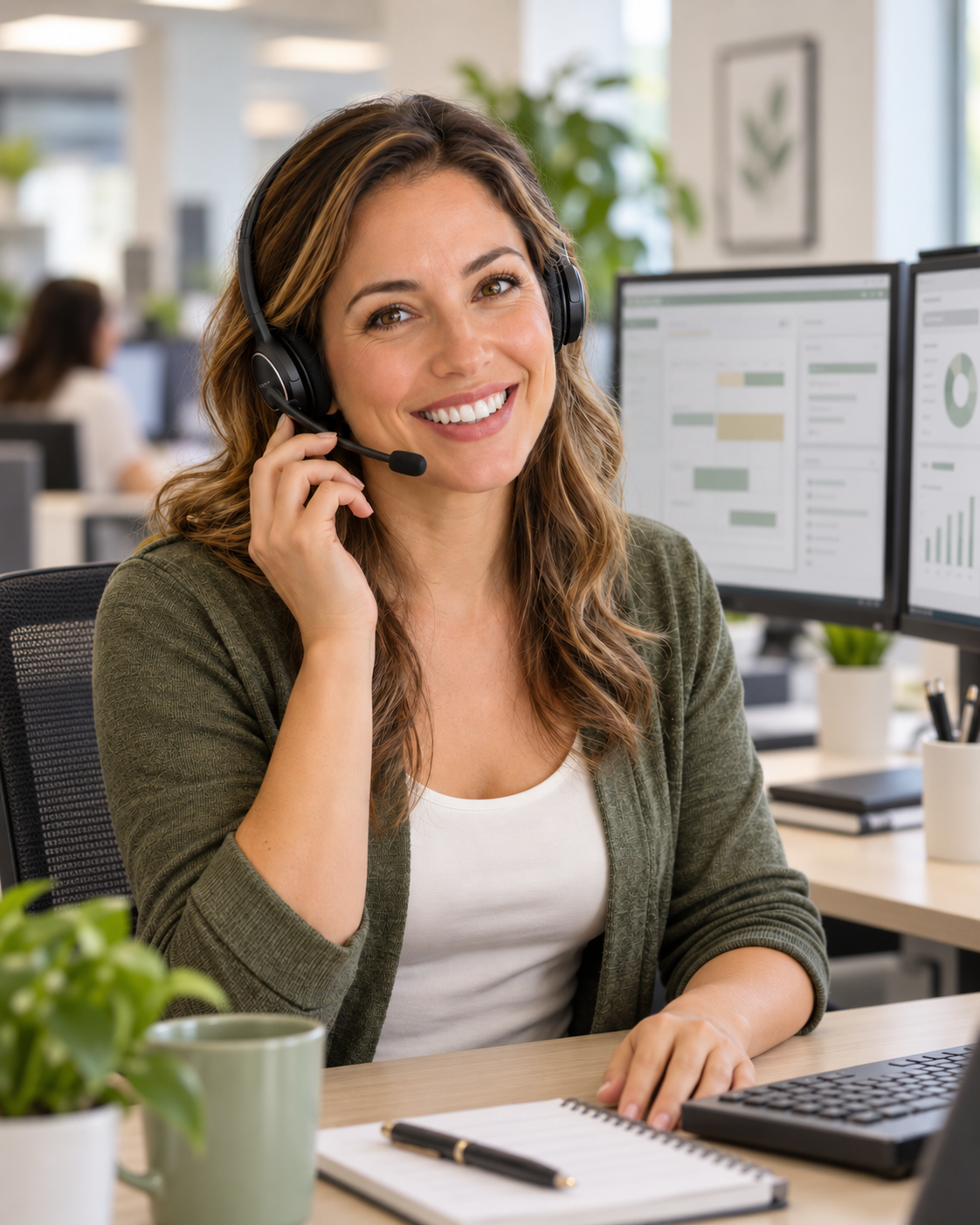Illustrative customer-service representative