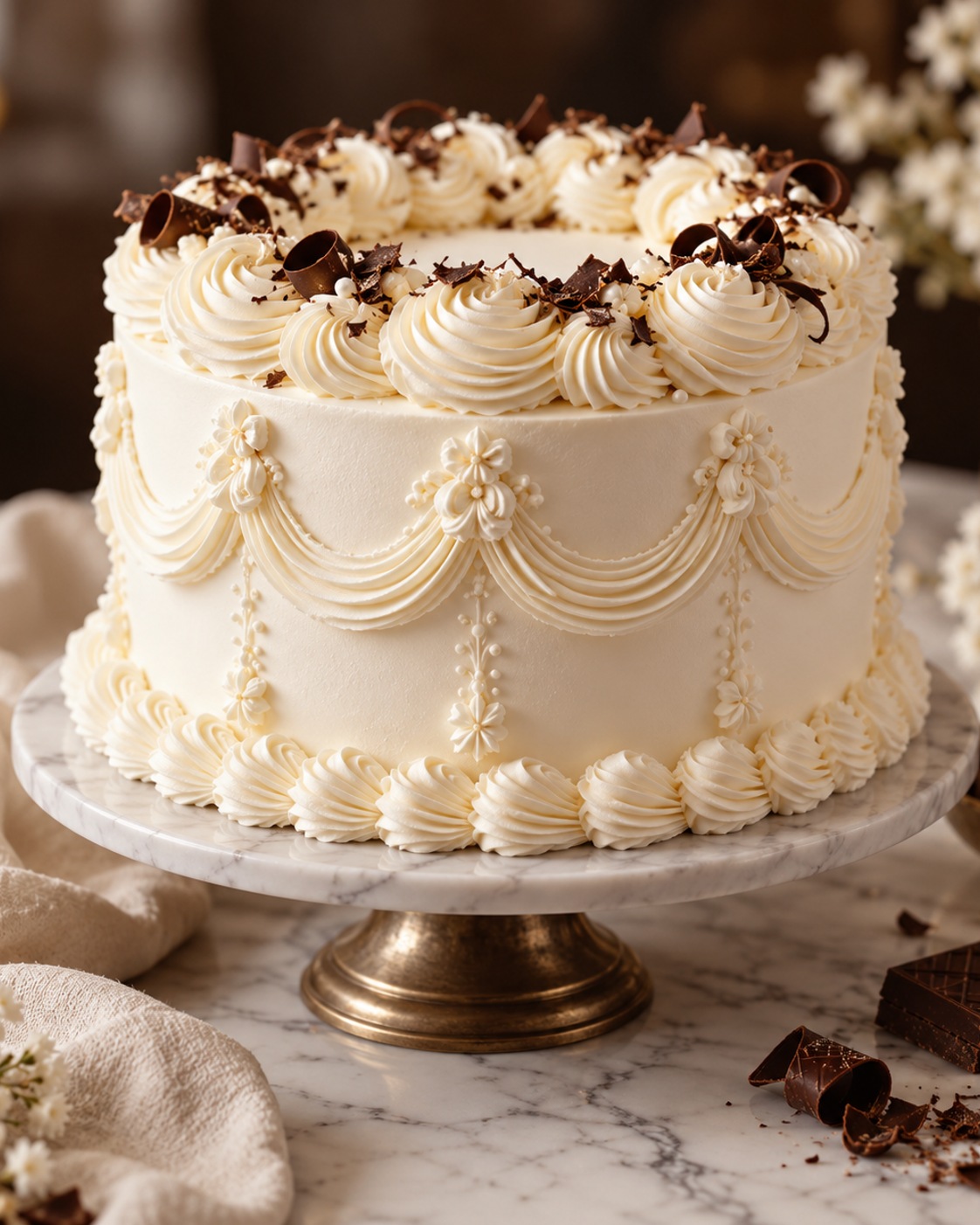 Buttercream cake detail — illustrative image